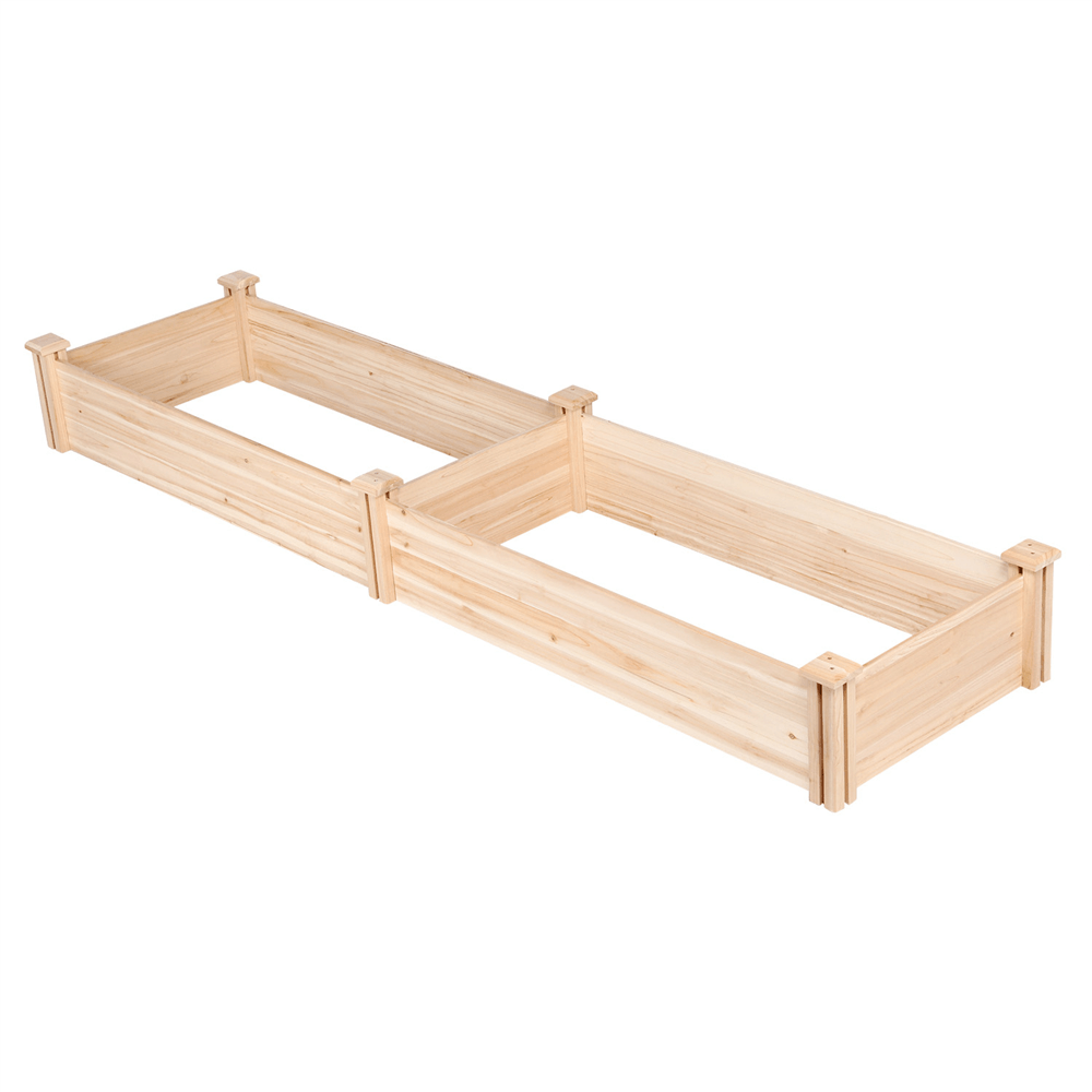 Yaheetech 8??2ft Wooden Horticulture Raised Garden Bed - Image 9