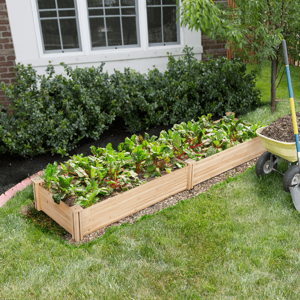 Yaheetech 8??2ft Wooden Horticulture Raised Garden Bed - Image 13