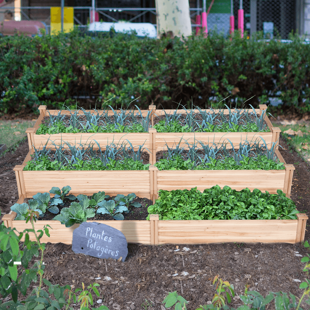 Yaheetech 8??2ft Wooden Horticulture Raised Garden Bed - Image 14