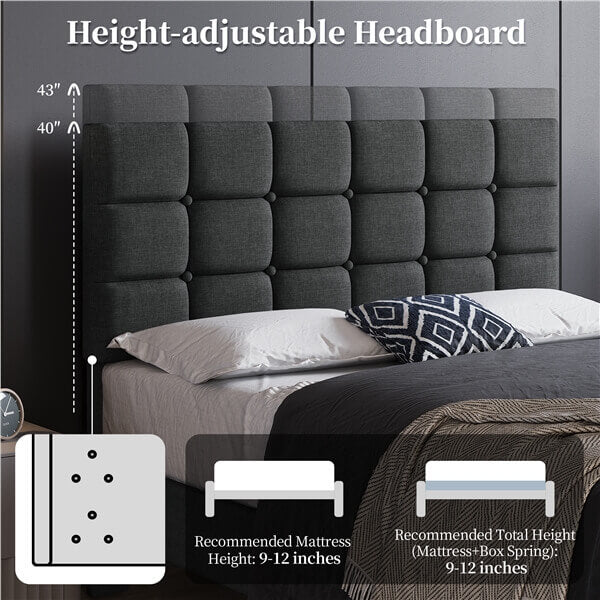 Yaheetech Upholstered Bed Frame - Image 16