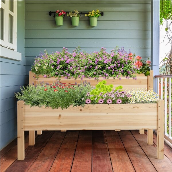 Yaheetech Raised Garden Bed 2-tier