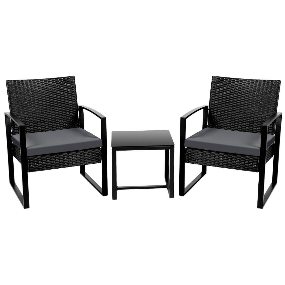 Yaheetech Wicker Chairs & Table - Image 2