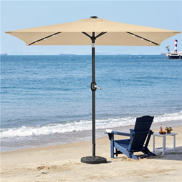 Yaheetech 6.5x10FT Rectangular Patio Umbrella - Image 12