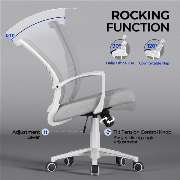 Yaheetech Mesh Office Chair Swivel Rolling - Image 8