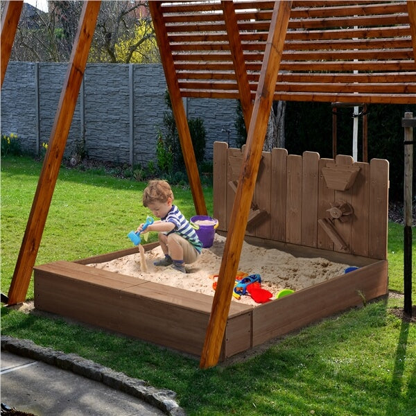 Yaheetech 53?? 44.5in Wood Sand Box for Kids Ages 3-8 - Image 11