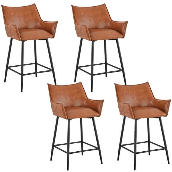 Yaheetech Modern Bar Stools Set of 4 - Image 2