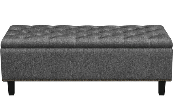 Yaheetech Ottoman with Storage Classic 50-inch Entryway Bench - Image 2