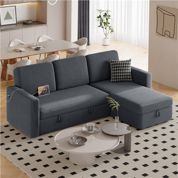 Yaheetech Sectional Sofa L-Shaped Sofa Couch - Image 8