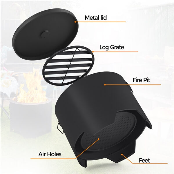 Yaheetech Smokeless Fire Pit for Outdoor Garden Patio Camping - Image 12