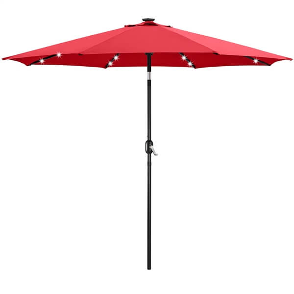 Yaheetech 10FT Solar Powered Patio Umbrella - Image 2