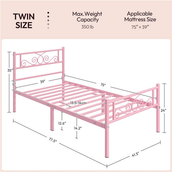 Yaheetech Metal Bed Frame - Image 8