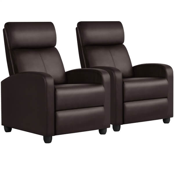Yaheetech PU Leather Reclining Chair Set of 2 - Image 4
