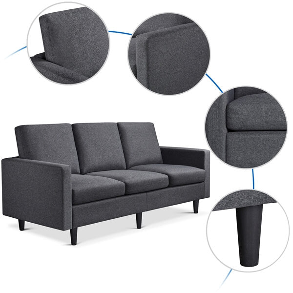 Yaheetech Contemporary 3-Seater Sofa - Image 6