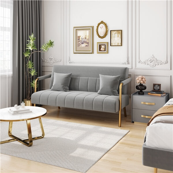 Yaheetech 56.6??W Modern Loveseat 2 Seater Sofa - Image 9