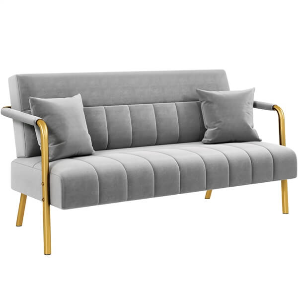 Yaheetech 56.6??W Modern Loveseat 2 Seater Sofa - Image 2