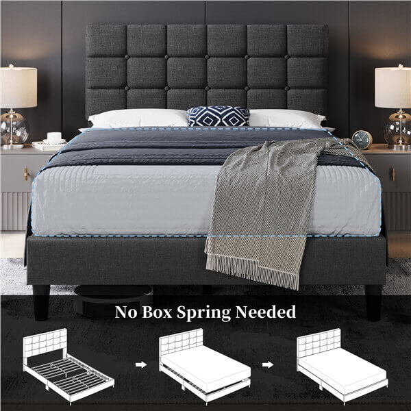 Yaheetech Upholstered Bed Frame - Image 20