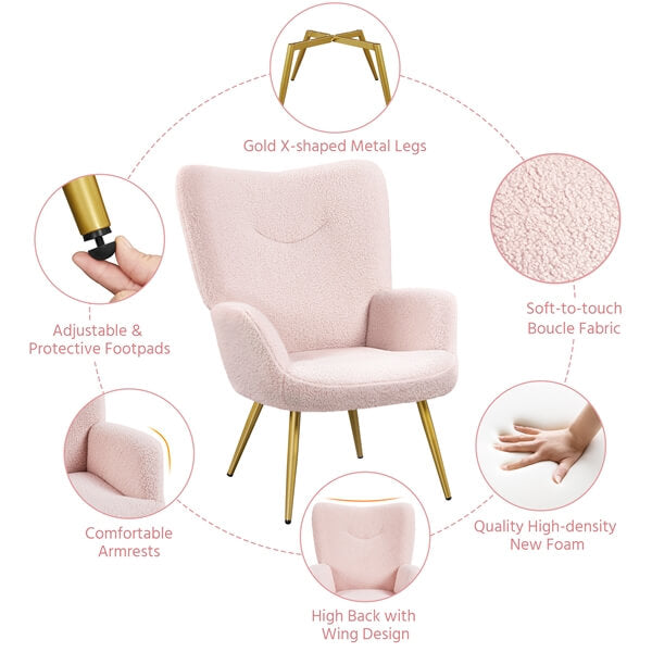 Yaheetech Modern Vanity Chair - Image 7