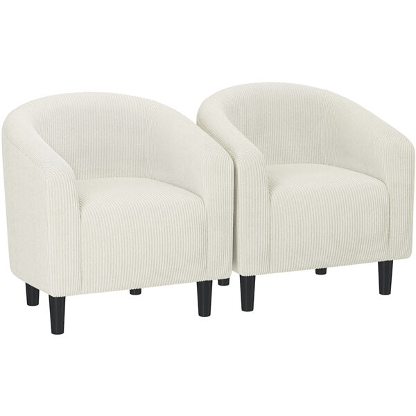 Yaheetech Corduroy Fabric Club Chair - Image 7