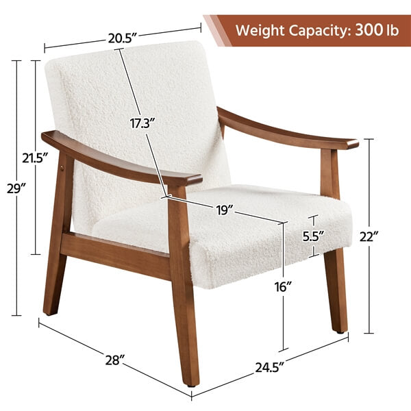 Yaheetech Fabric Accent Chair - Image 3