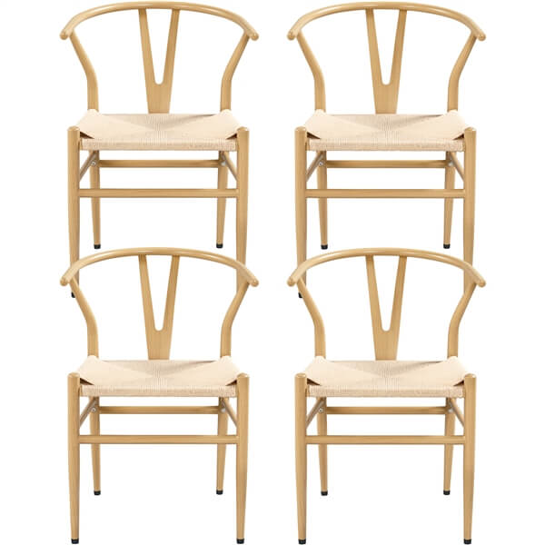 Yaheetech Set of 4 Weave Chair - Image 2