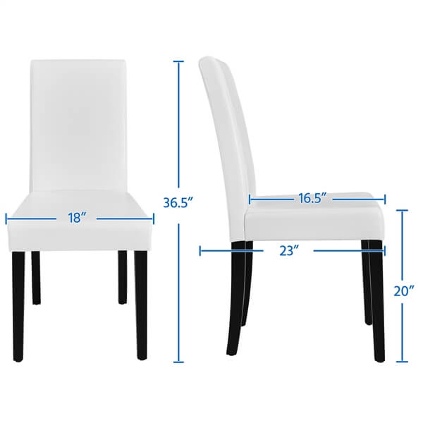 Yaheetech Dining Chair Faux Leather Parson Chair - Image 3