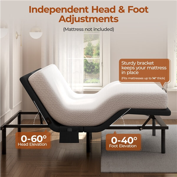 Yaheetech Adjustable Bed Frame with Wireless Remote Control - Image 15