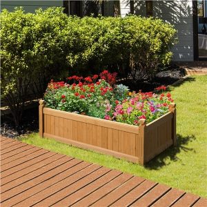 Yaheetech 46?? L ?? 23.5?? W ?? 16?? H Wooden Raised Garden Bed
