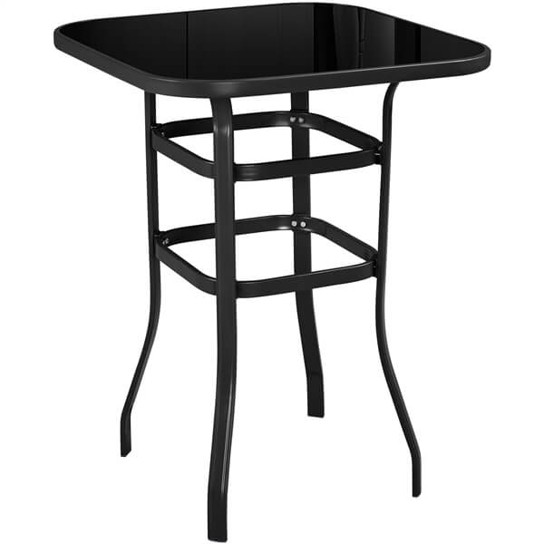 Yaheetech Patio Bar Table Tempered Glass - Image 2